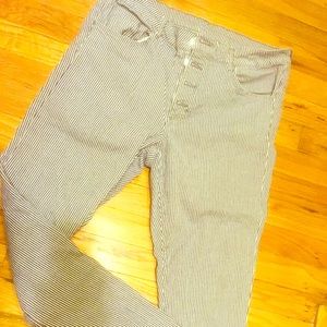 H&M stripped jean